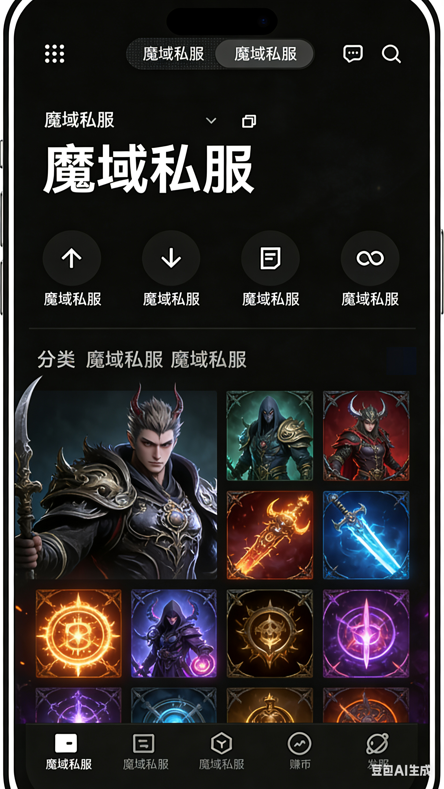 暗黑魔域私服觉醒版市场交易界面